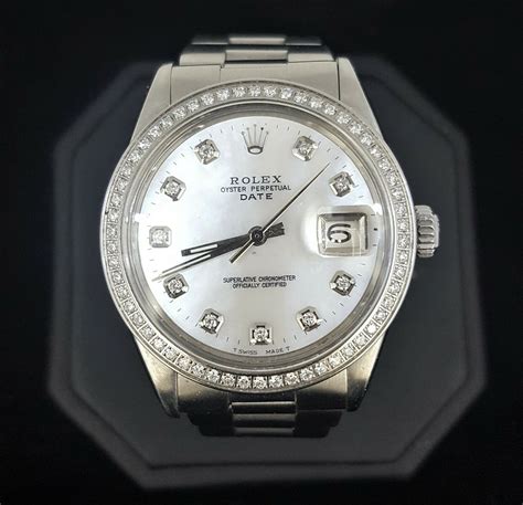 rolex oyster diamond bezel